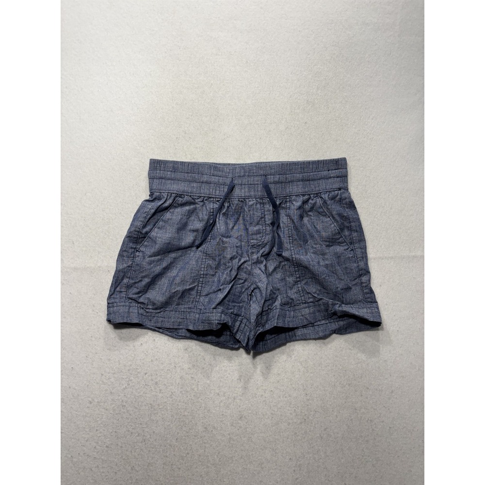 BCG Sweat Shorts Womens Small Blue Chambray Elastic Waist Casual Summer Lounge